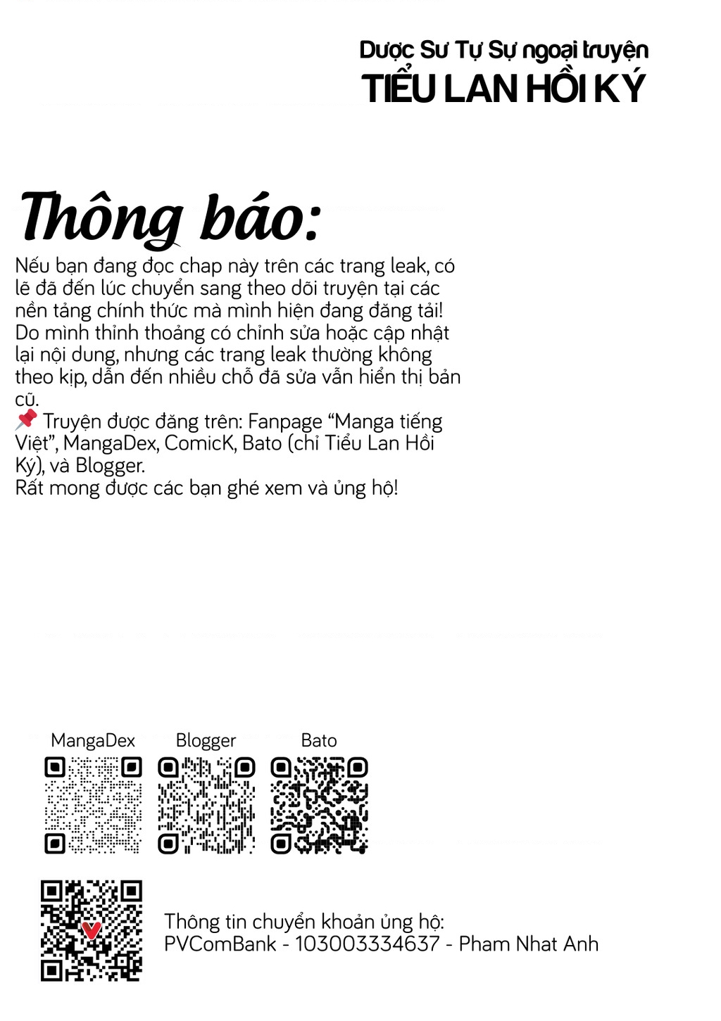 Dược Sư Tự Sự Ngoại Truyện: Tiểu Lan Hồi Ký - Trang 18