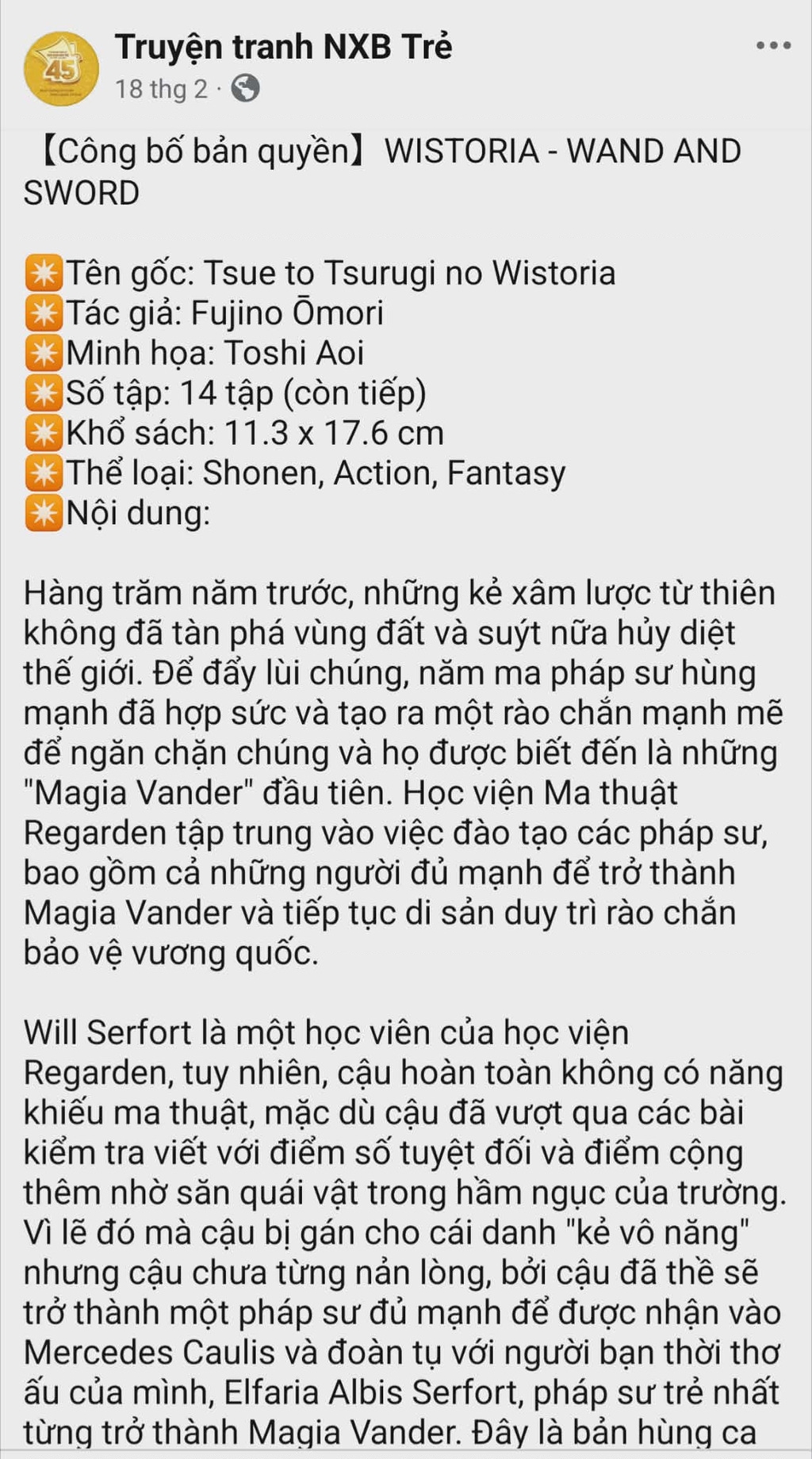Wistoria Bản Hùng Ca Kiếm Và Pháp Trượng Chapter 61 - 41