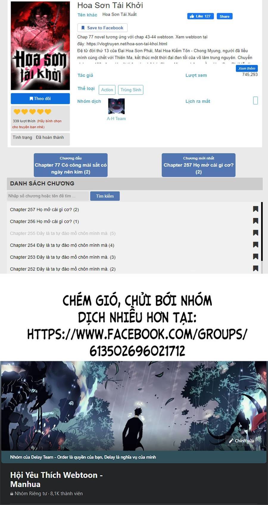 Hoa Sơn Tái Khởi Chapter 55 - 105