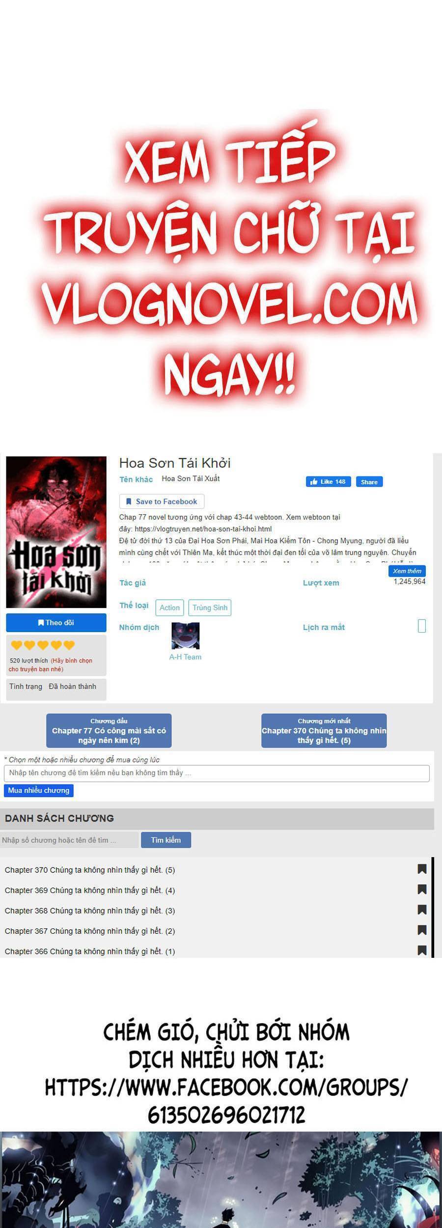 Hoa Sơn Tái Khởi Chapter 60 - 1