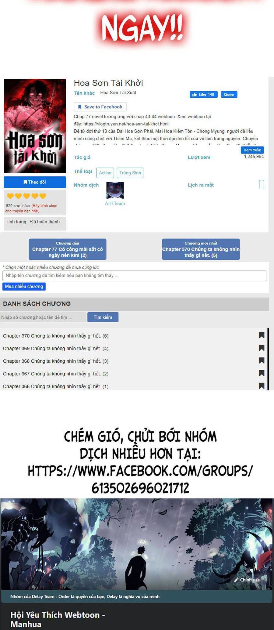 Hoa Sơn Tái Khởi Chapter 60 - 112