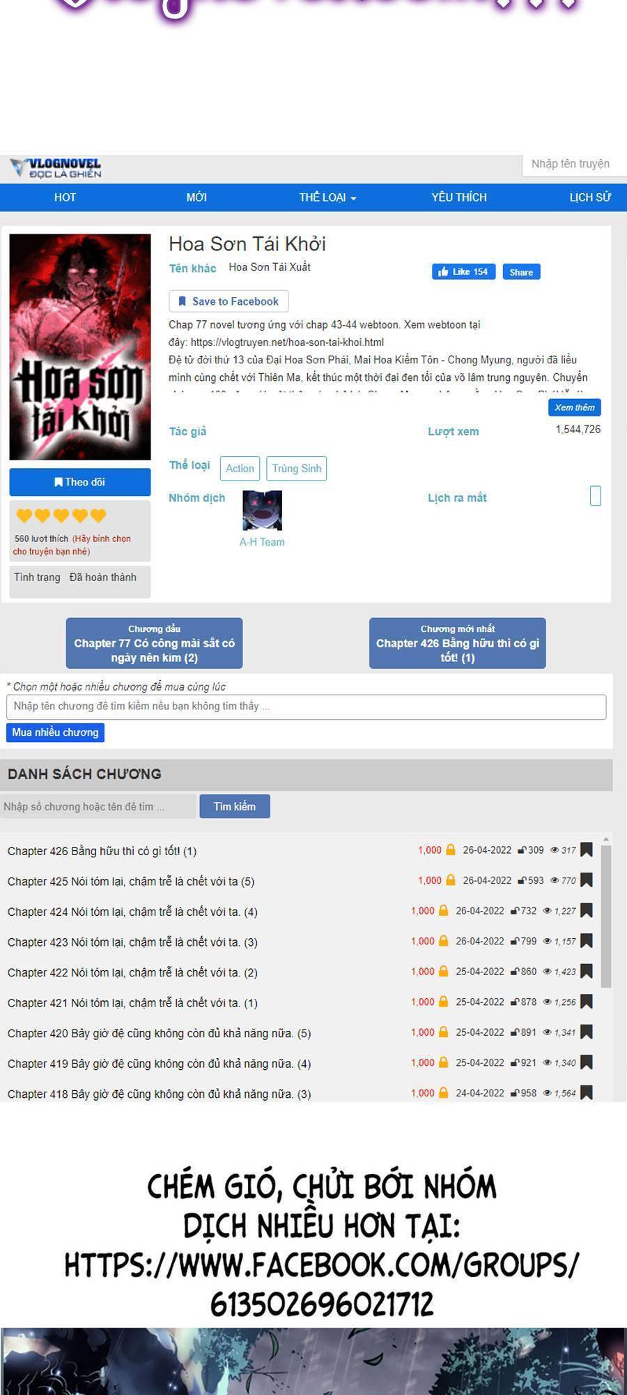 Hoa Sơn Tái Khởi Chapter 61 - 204