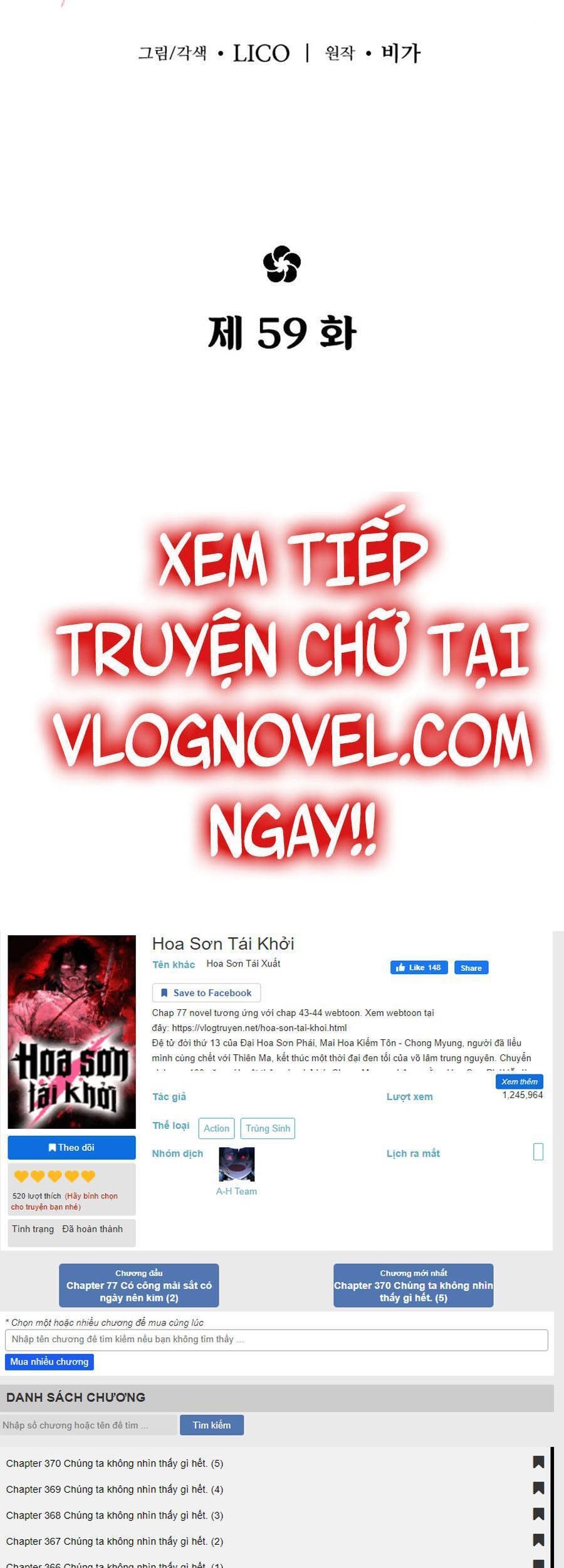 Hoa Sơn Tái Khởi Chapter 59 - 57