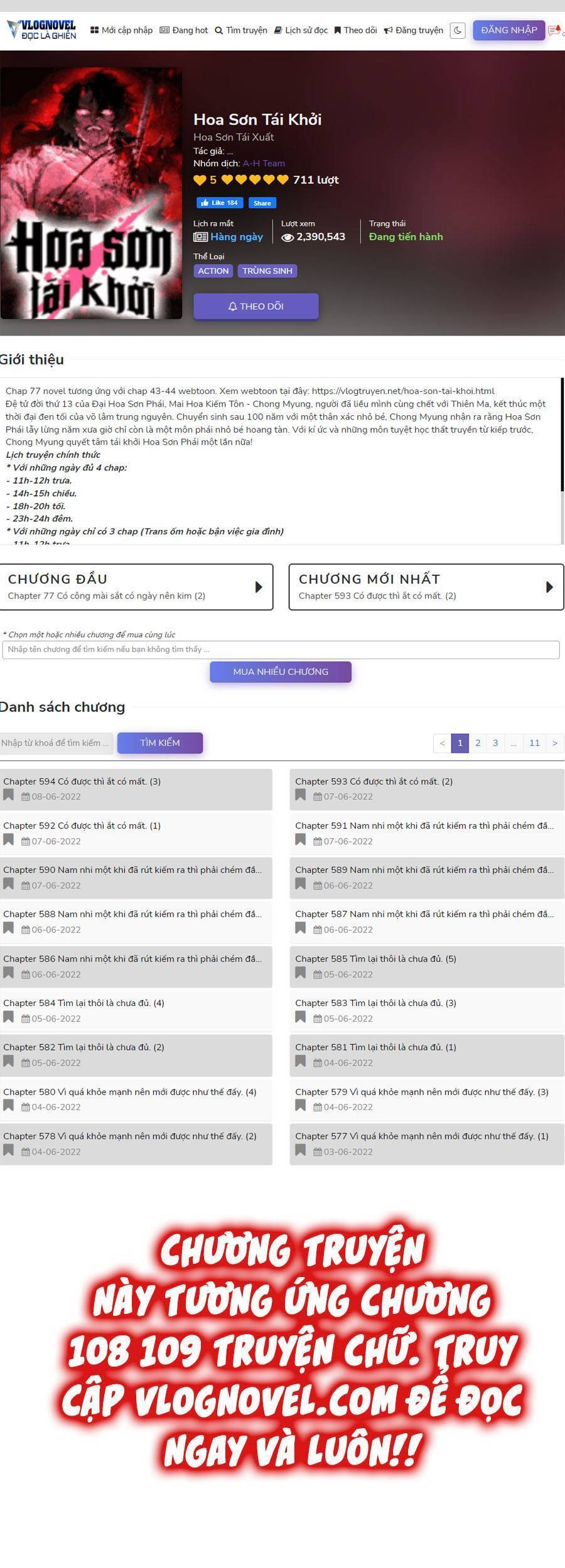 Hoa Sơn Tái Khởi Chapter 67 - 1