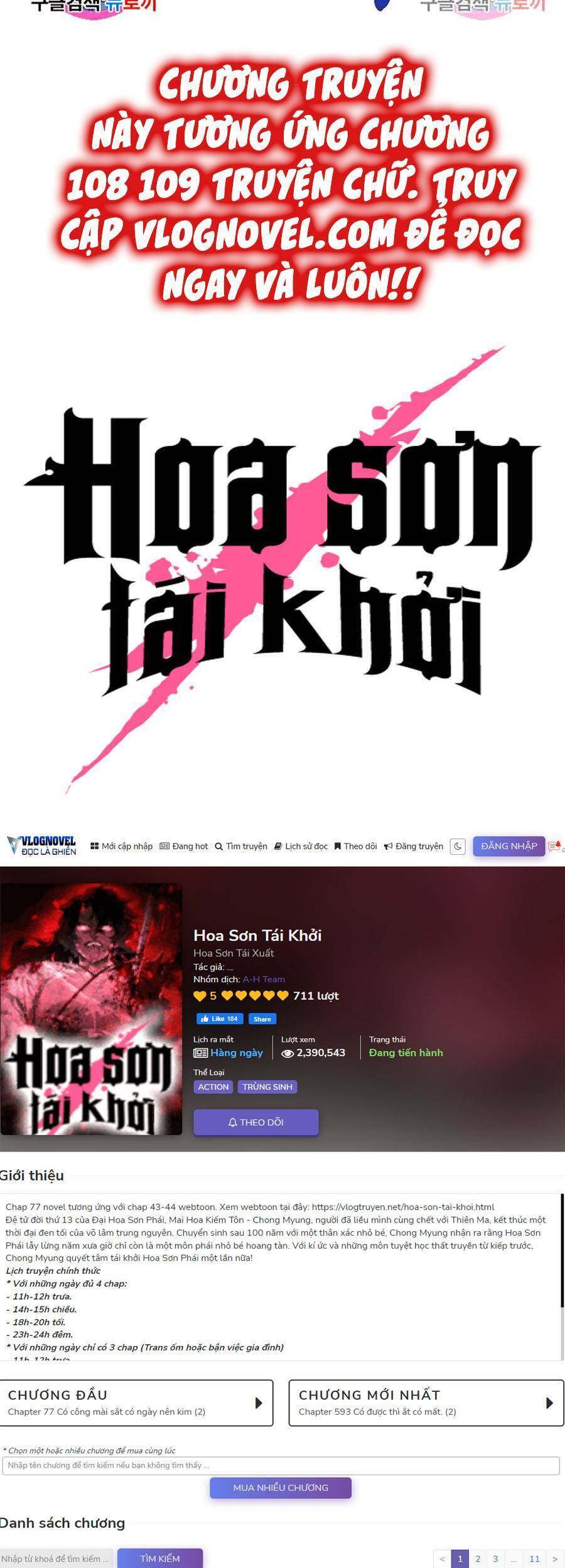 Hoa Sơn Tái Khởi Chapter 67 - 122