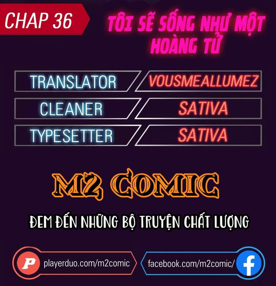 Tôi Sẽ Sống Như Một Hoàng Tử Chapter 36 - 1