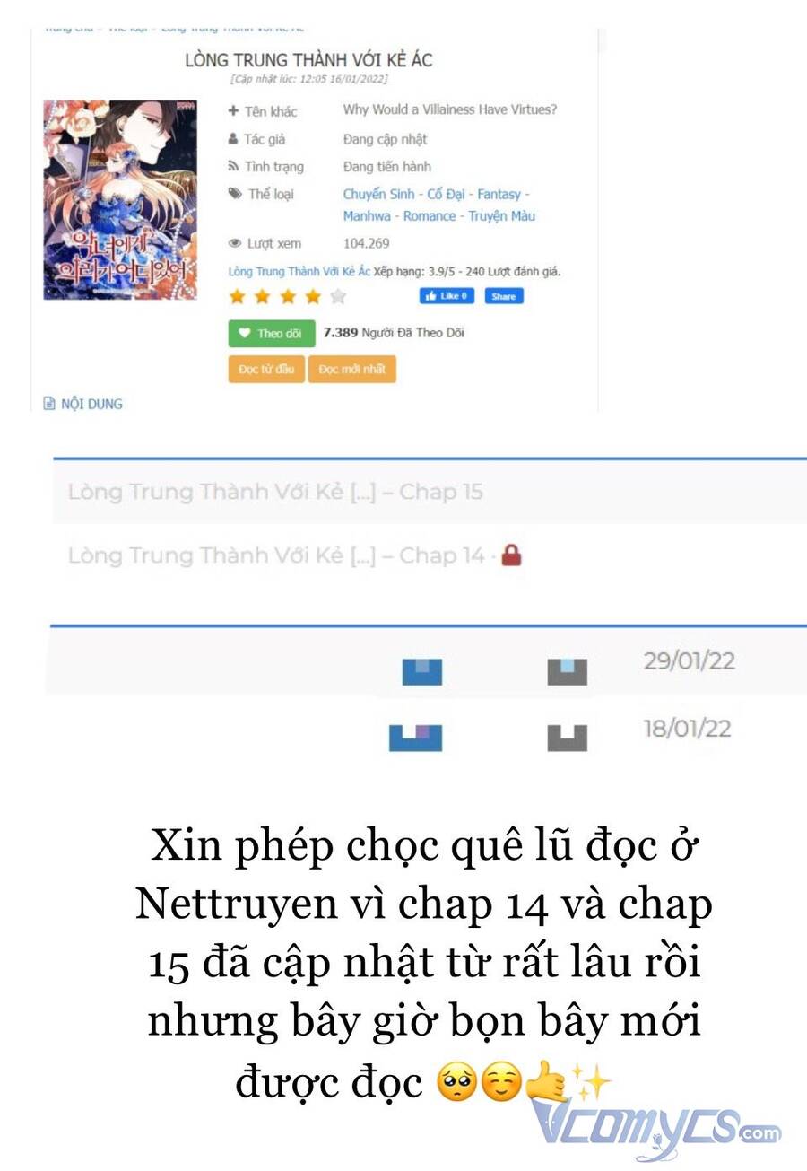 Lòng Trung Thành Với Kẻ Ác Chapter 14 - 2