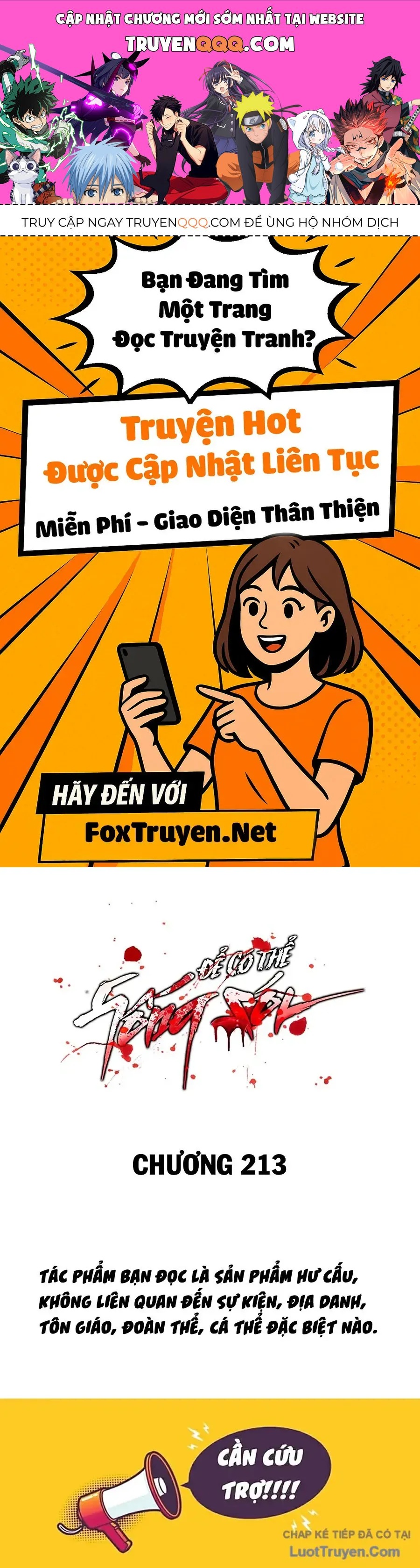 Để Có Thể Sống Sót Chapter 213 - 1