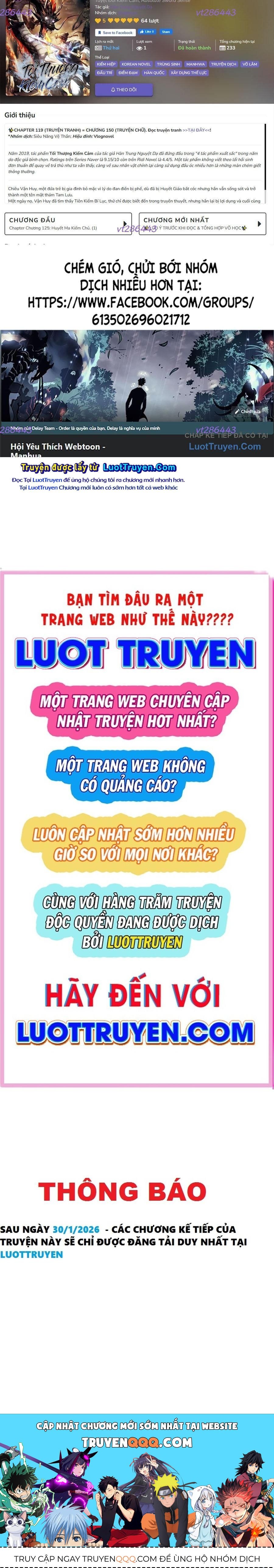 Cảm Kiếm Tuyệt Đối Chapter 174 - 121