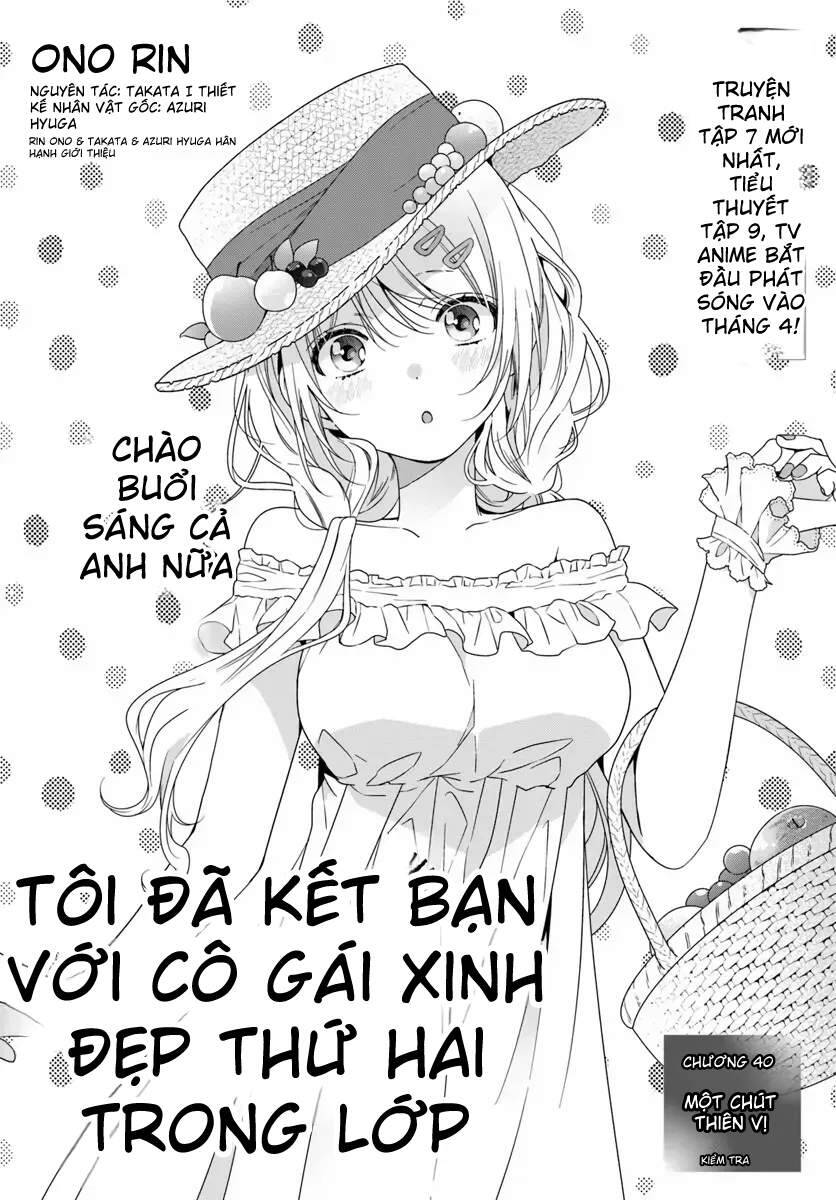 Làm Bạn Với Cô Gái Đáng Yêu Thứ Hai Lớp Chapter 40.1 - 1