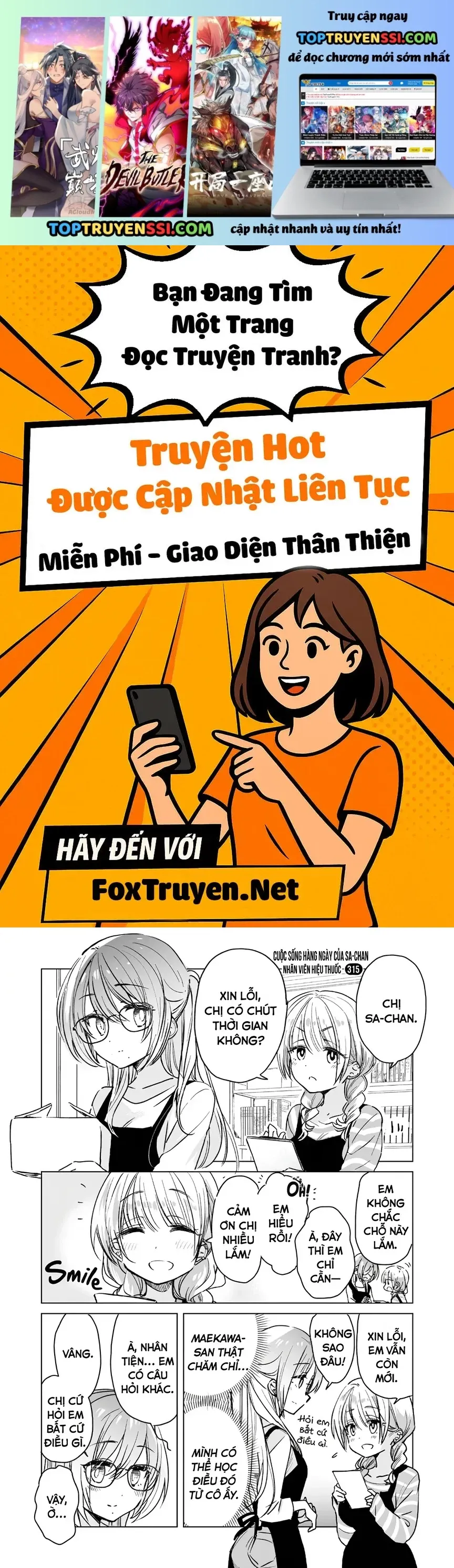 Cuộc Sống Thường Ngày Của Nhân Viên Hiệu Thuốc Sa-Chan Chapter 35 - 2