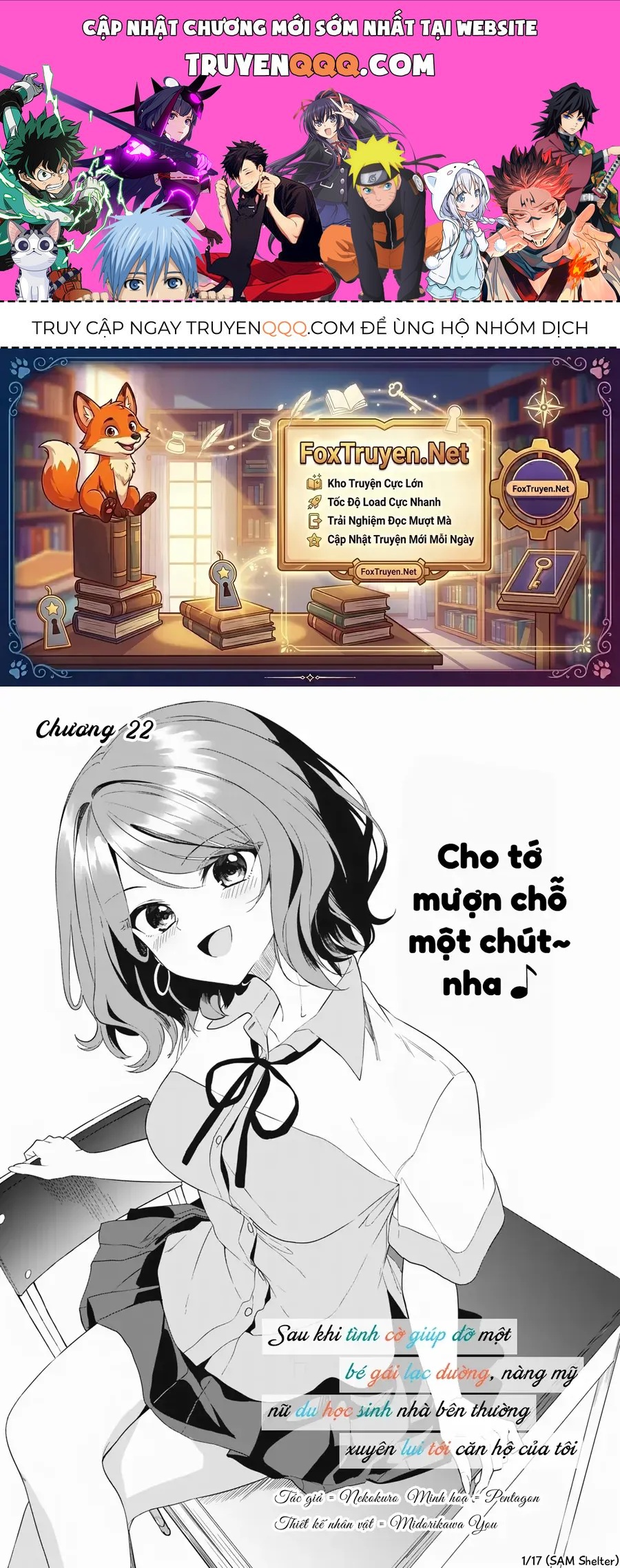 Sau khi tình cờ giúp đỡ một bé gái lạc đường, nàng mỹ nữ du học sinh thường xuyên lui tới căn hộ của tôi Chapter 22 - 1