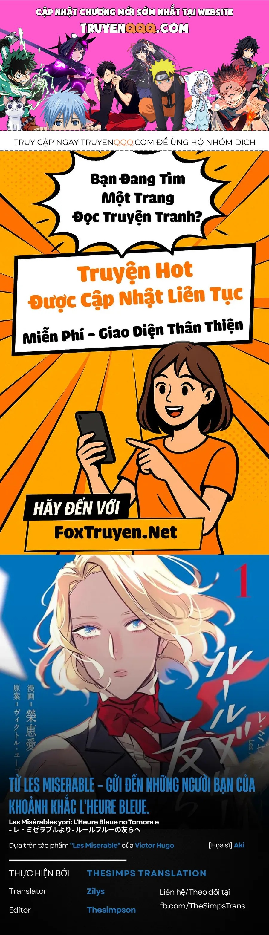 Từ Những Người Khốn Khổ - Gửi Đến Những Người Bạn Của Khoảnh Khắc L'heure Bleue. Chapter 7 - 1