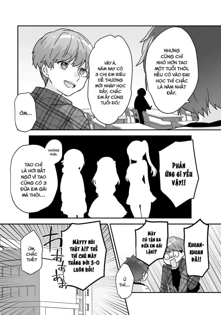 Daigaku Nyuugakuji Kara Uwasa Sareteita Bishoujo San Shimai, Ikiwakareteita Gimai Datta. Chapter 1 - 6