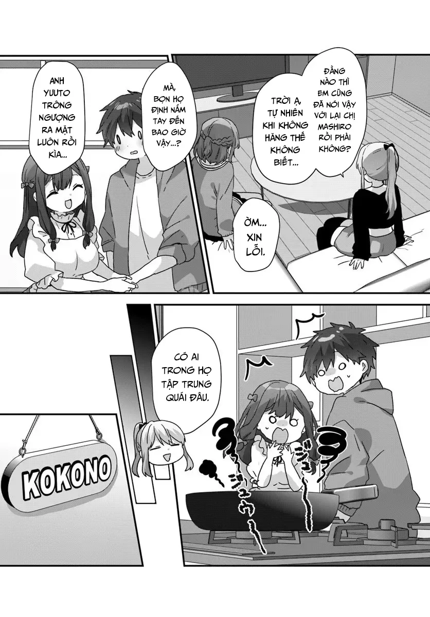 Daigaku Nyuugakuji Kara Uwasa Sareteita Bishoujo San Shimai, Ikiwakareteita Gimai Datta. Chapter 11 - 12