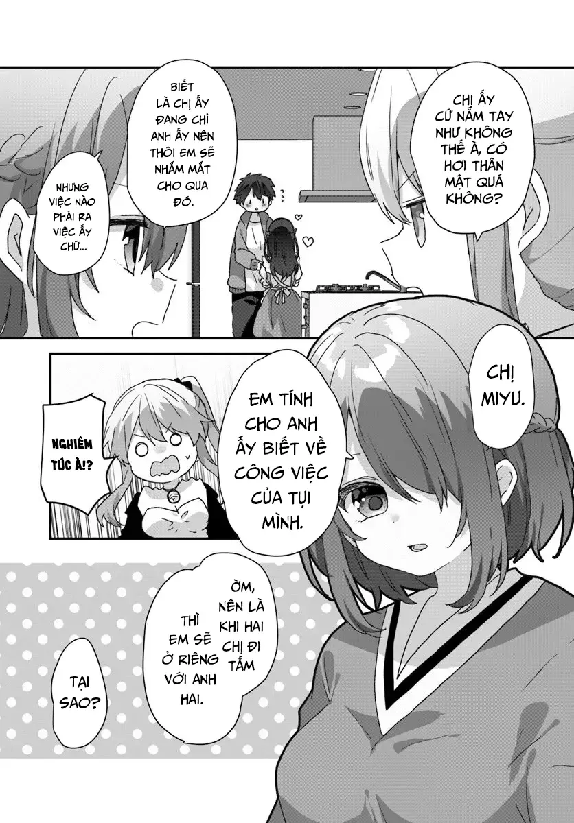 Daigaku Nyuugakuji Kara Uwasa Sareteita Bishoujo San Shimai, Ikiwakareteita Gimai Datta. Chapter 11 - 9