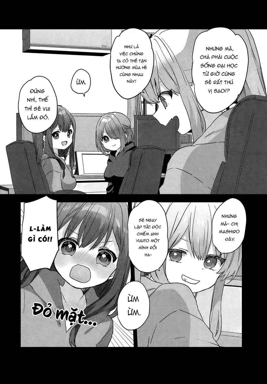 Daigaku Nyuugakuji Kara Uwasa Sareteita Bishoujo San Shimai, Ikiwakareteita Gimai Datta. Chapter 3 - 15