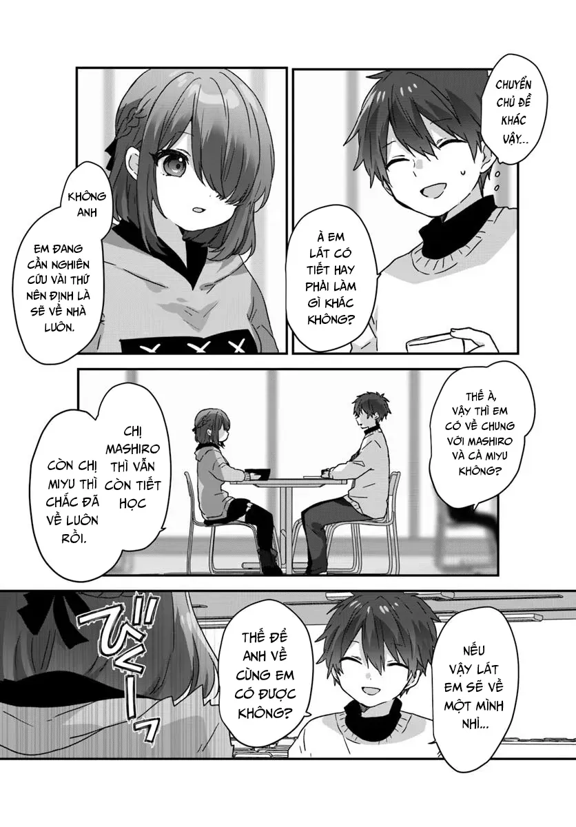 Daigaku Nyuugakuji Kara Uwasa Sareteita Bishoujo San Shimai, Ikiwakareteita Gimai Datta. Chapter 6 - 17