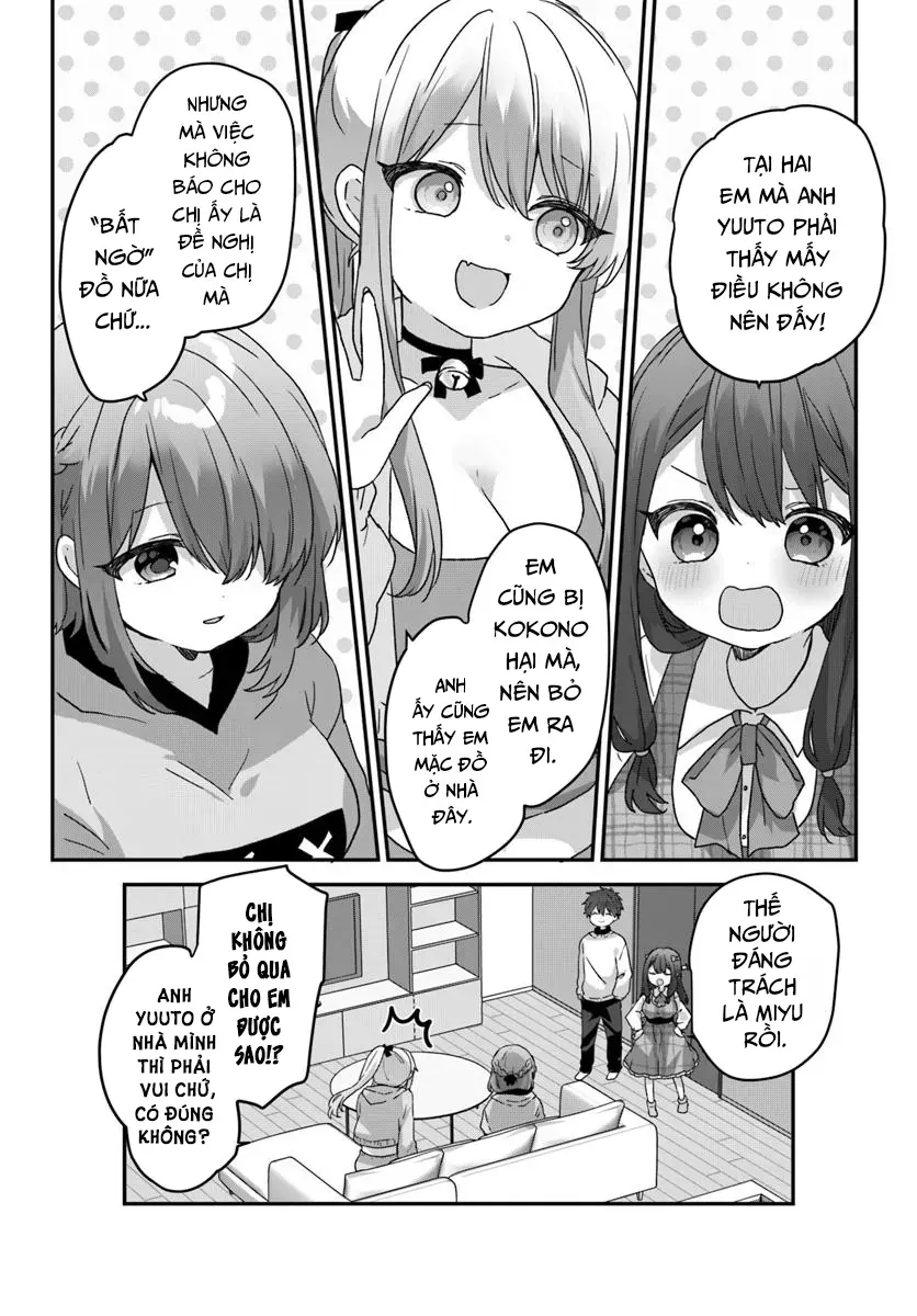 Daigaku Nyuugakuji Kara Uwasa Sareteita Bishoujo San Shimai, Ikiwakareteita Gimai Datta. Chapter 7 - 16