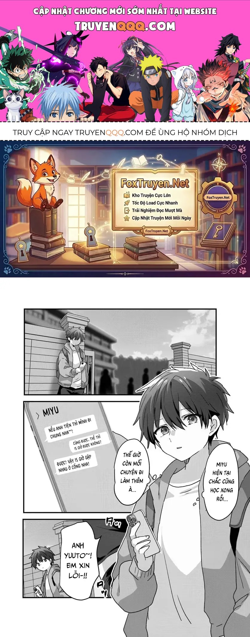 Daigaku Nyuugakuji Kara Uwasa Sareteita Bishoujo San Shimai, Ikiwakareteita Gimai Datta. Chapter 9 - 1