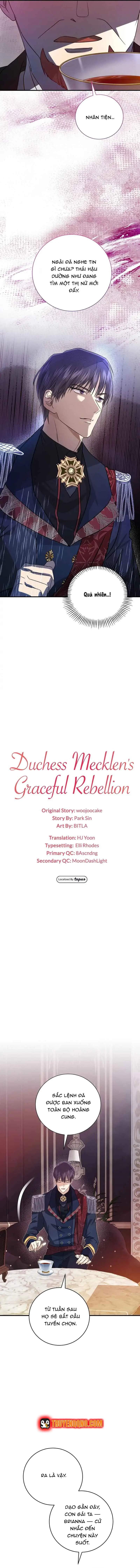 Cuộc Nổi Loạn Tao Nhã Của Nữ Công Tước Mecklen Chapter 5 - 7