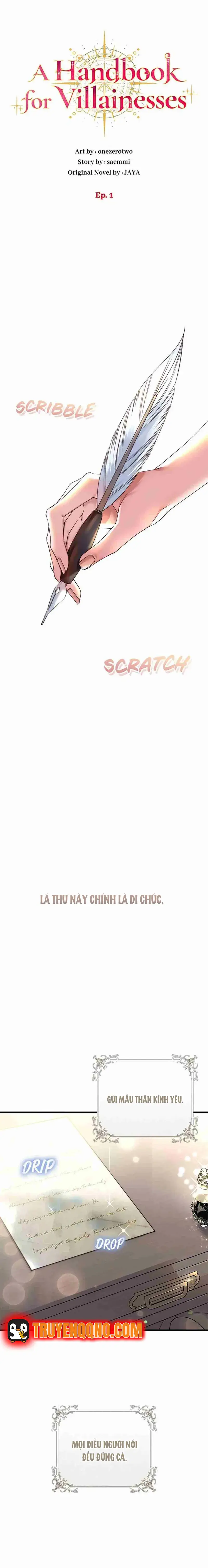 Hướng Dẫn Dành Cho Ác Nữ Chapter 1 - 3