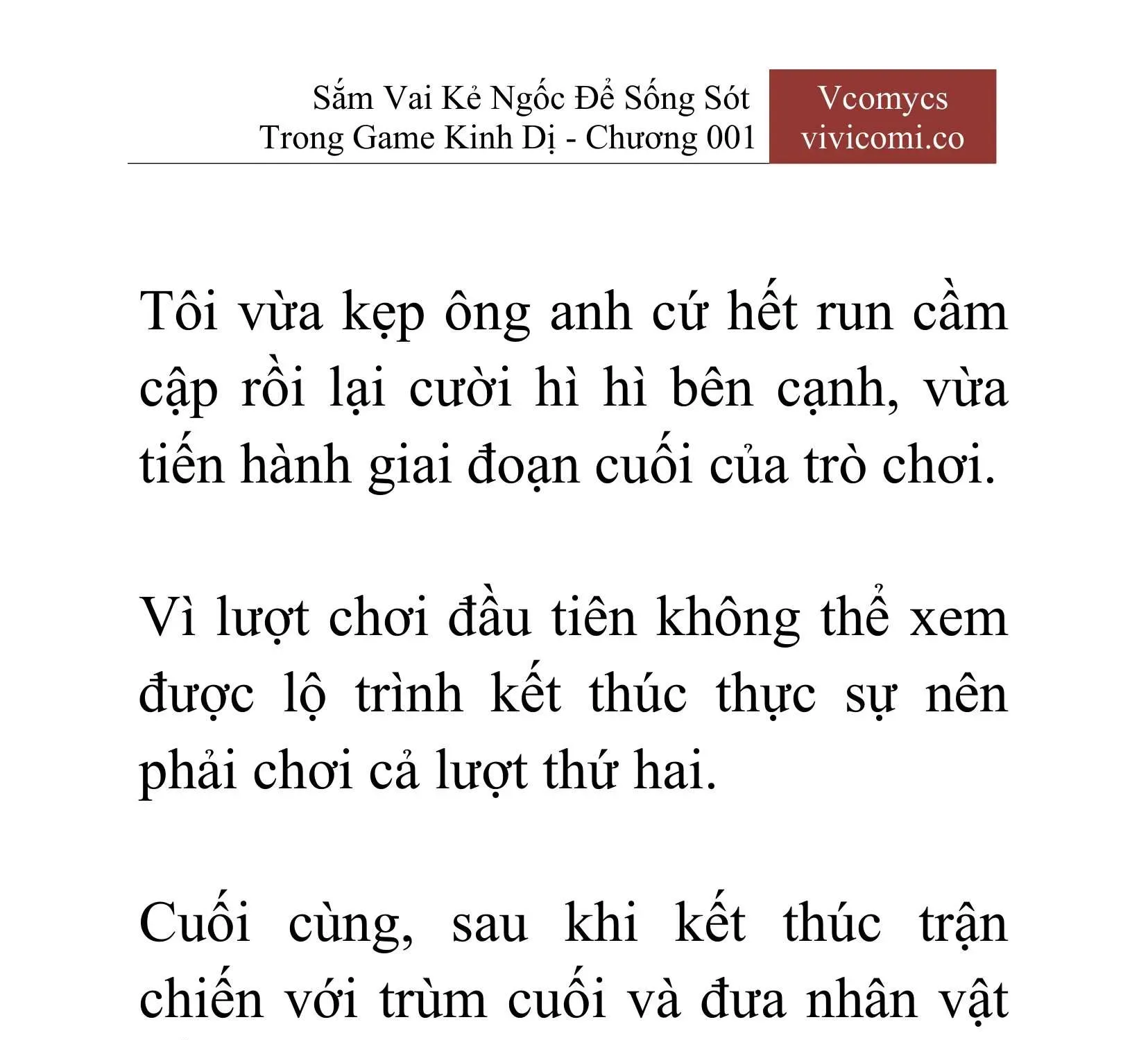 [Novel] Sắm Vai Kẻ Ngốc Để Sống Sót Trong Game Kinh Dị Chapter 1 - 36