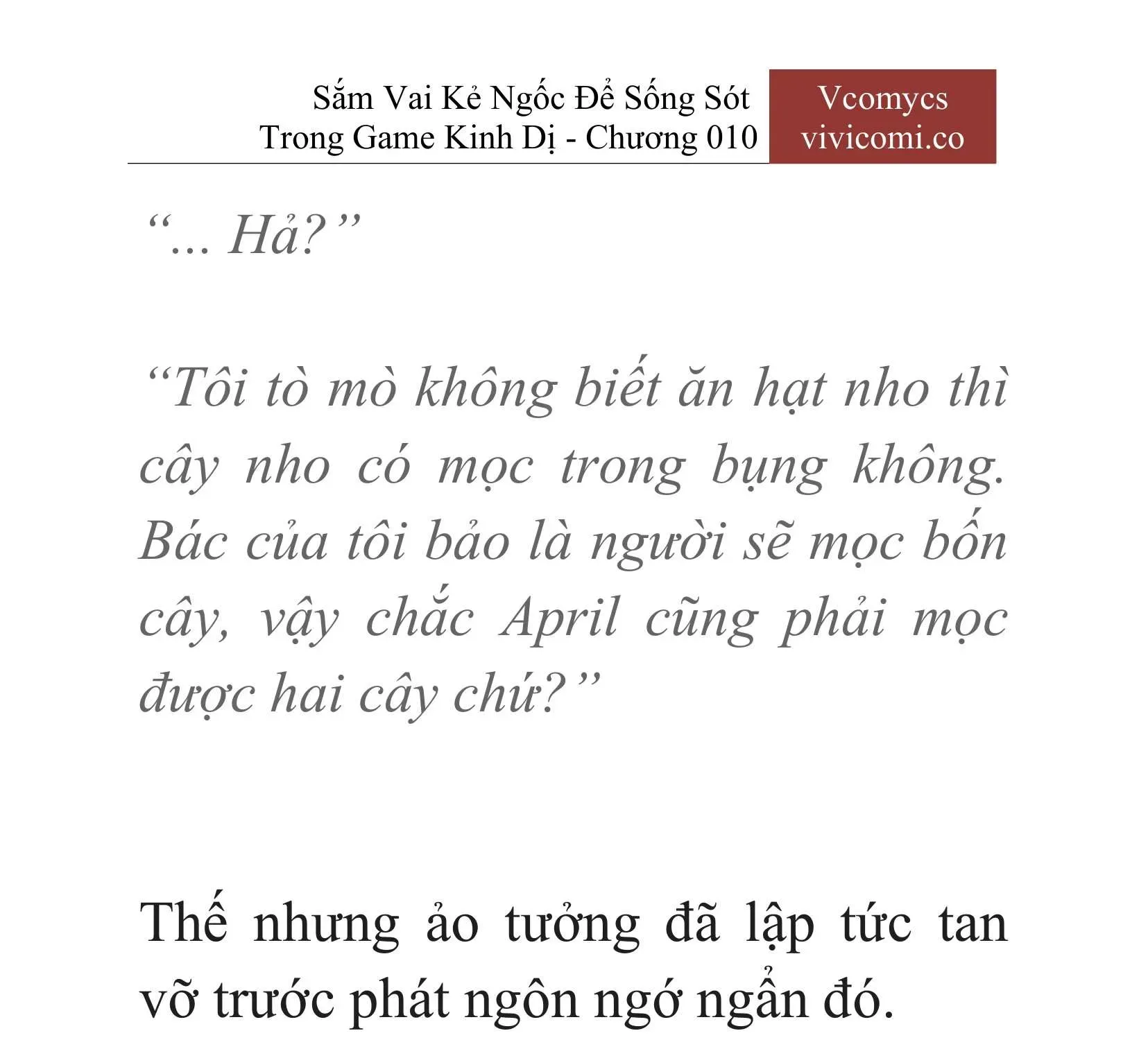 [Novel] Sắm Vai Kẻ Ngốc Để Sống Sót Trong Game Kinh Dị Chapter 10 - 30