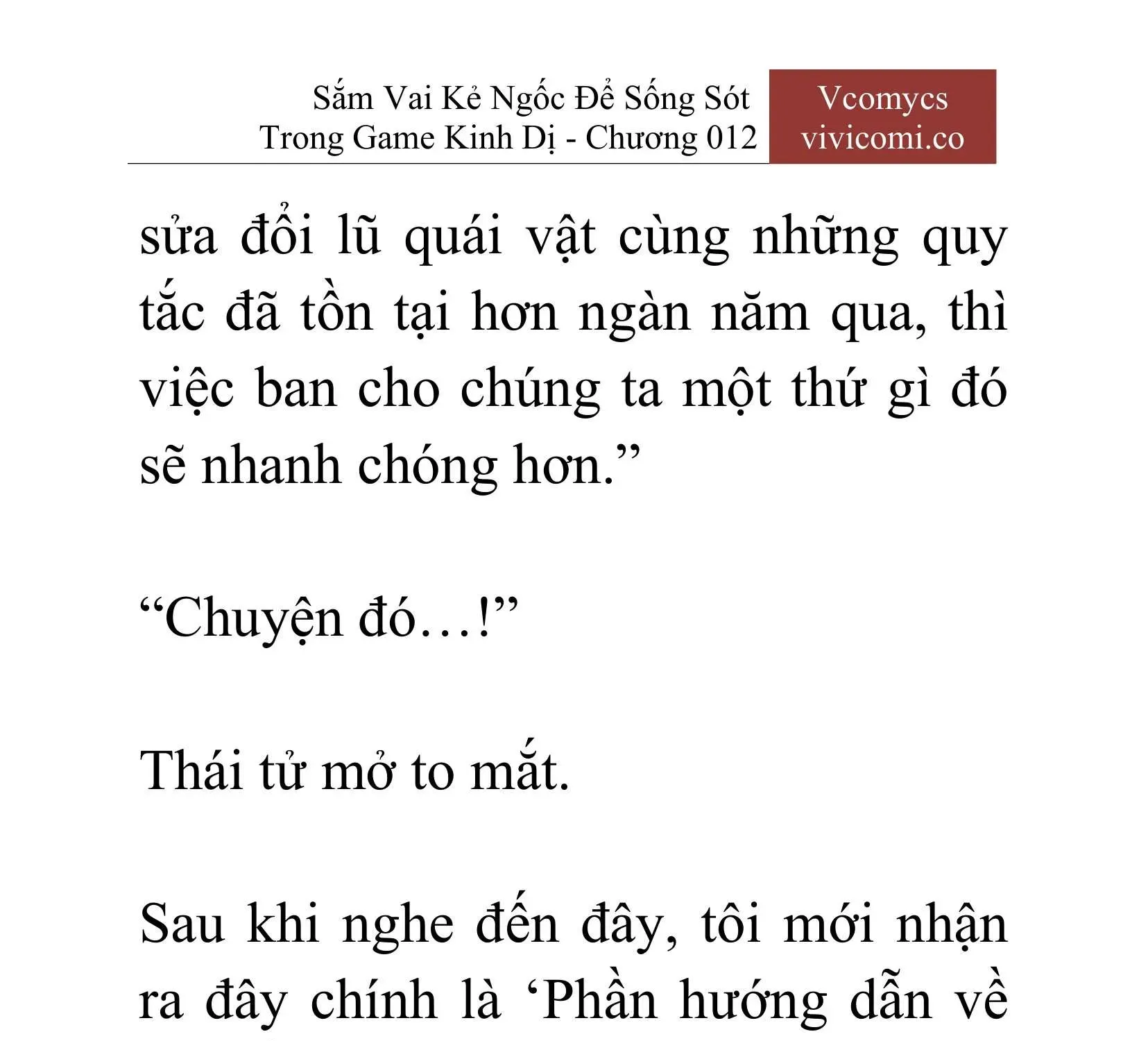 [Novel] Sắm Vai Kẻ Ngốc Để Sống Sót Trong Game Kinh Dị Chapter 12 - 12