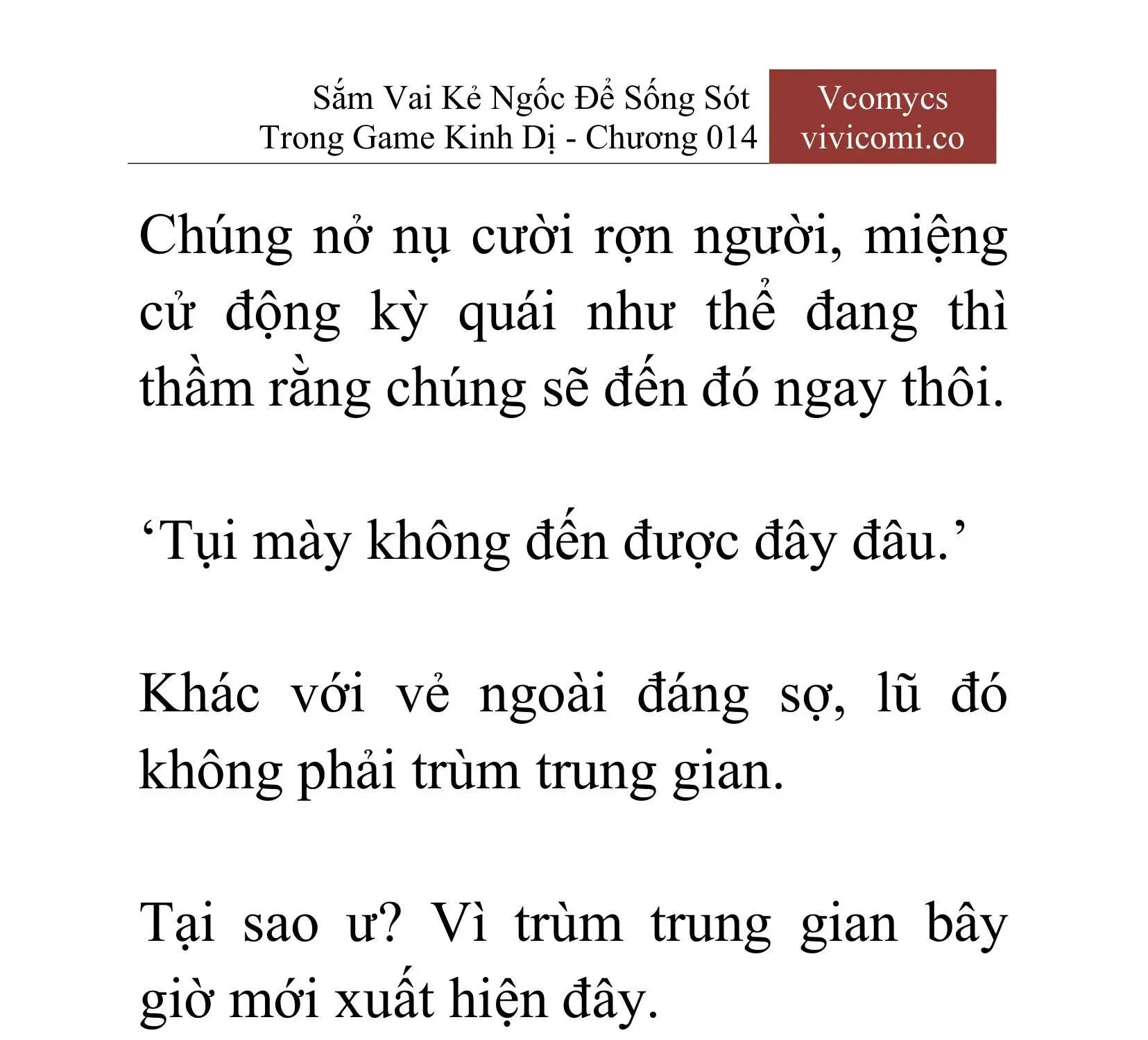 [Novel] Sắm Vai Kẻ Ngốc Để Sống Sót Trong Game Kinh Dị Chapter 14 - 22