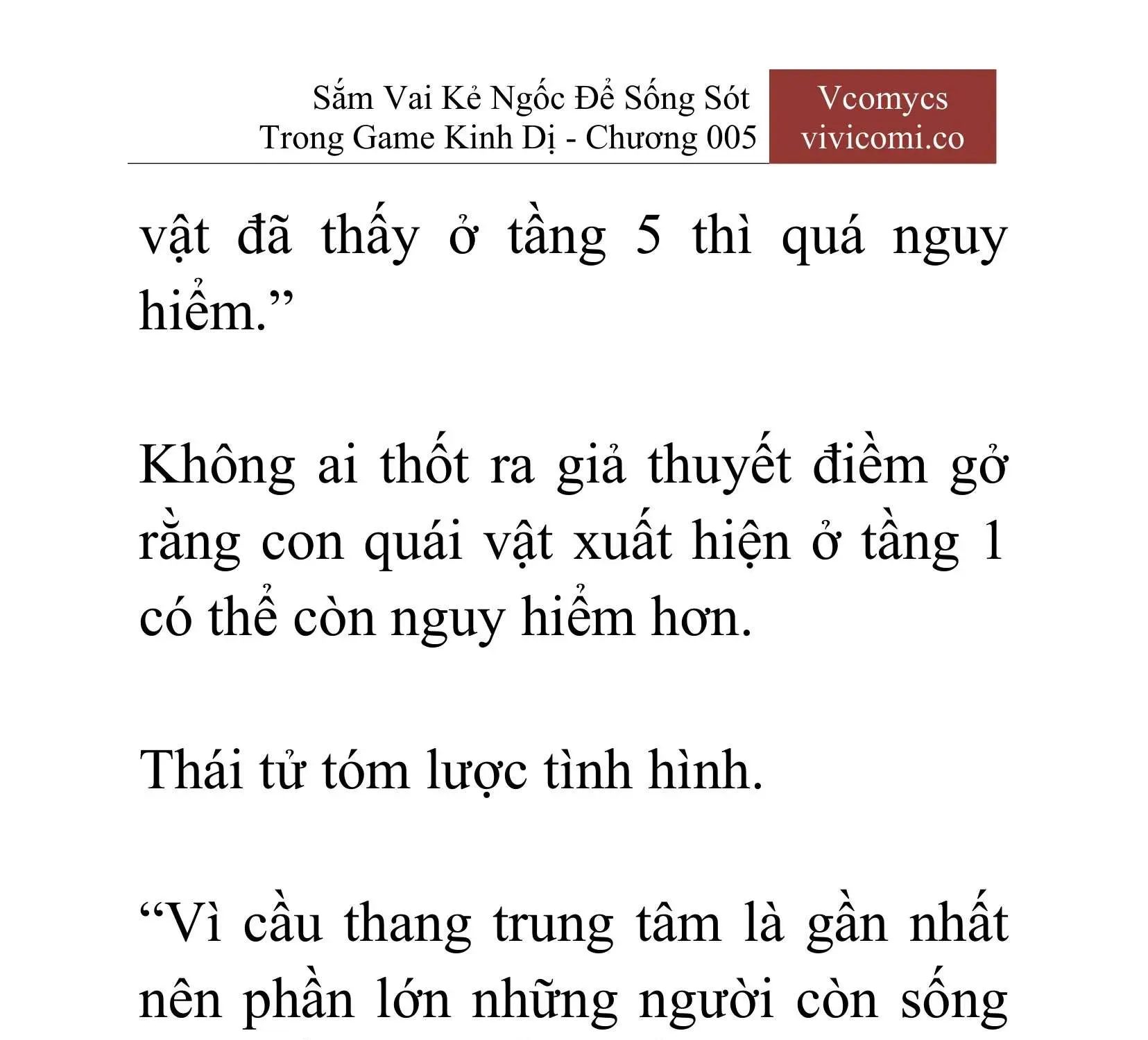 [Novel] Sắm Vai Kẻ Ngốc Để Sống Sót Trong Game Kinh Dị Chapter 5 - 6