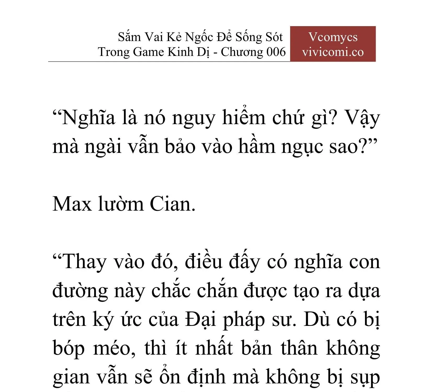 [Novel] Sắm Vai Kẻ Ngốc Để Sống Sót Trong Game Kinh Dị Chapter 6 - 12
