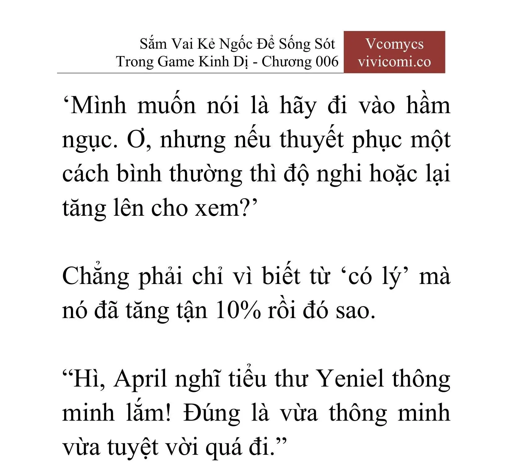 [Novel] Sắm Vai Kẻ Ngốc Để Sống Sót Trong Game Kinh Dị Chapter 6 - 6
