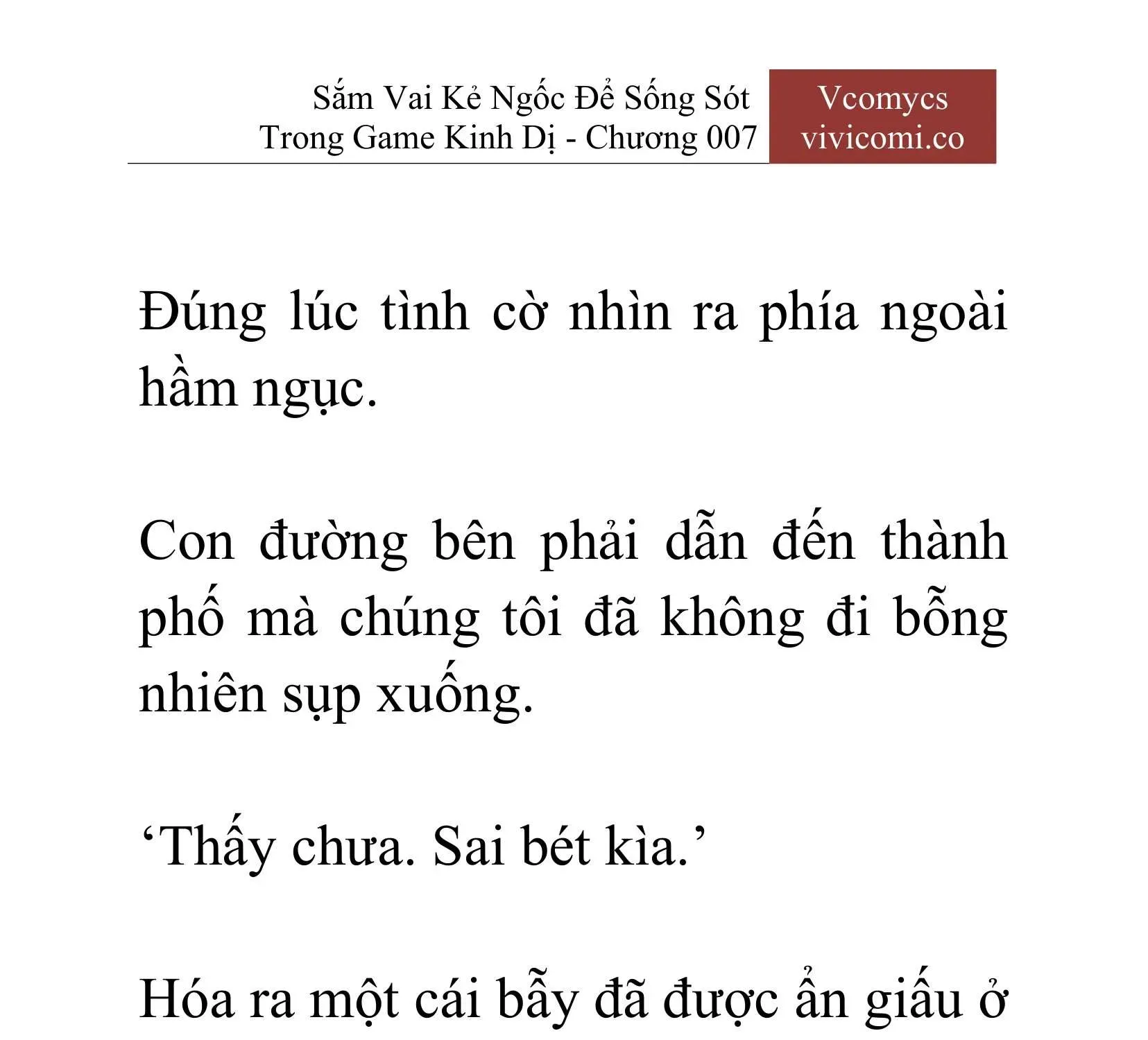 [Novel] Sắm Vai Kẻ Ngốc Để Sống Sót Trong Game Kinh Dị Chapter 7 - 8