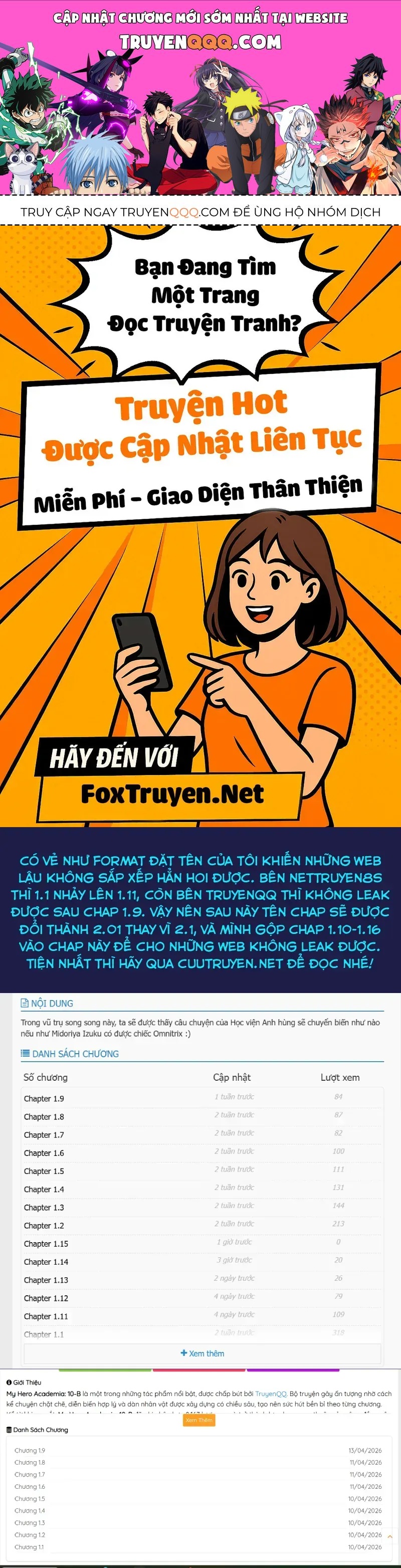 My Hero Academia: 10-B Chapter 2.001 - 1