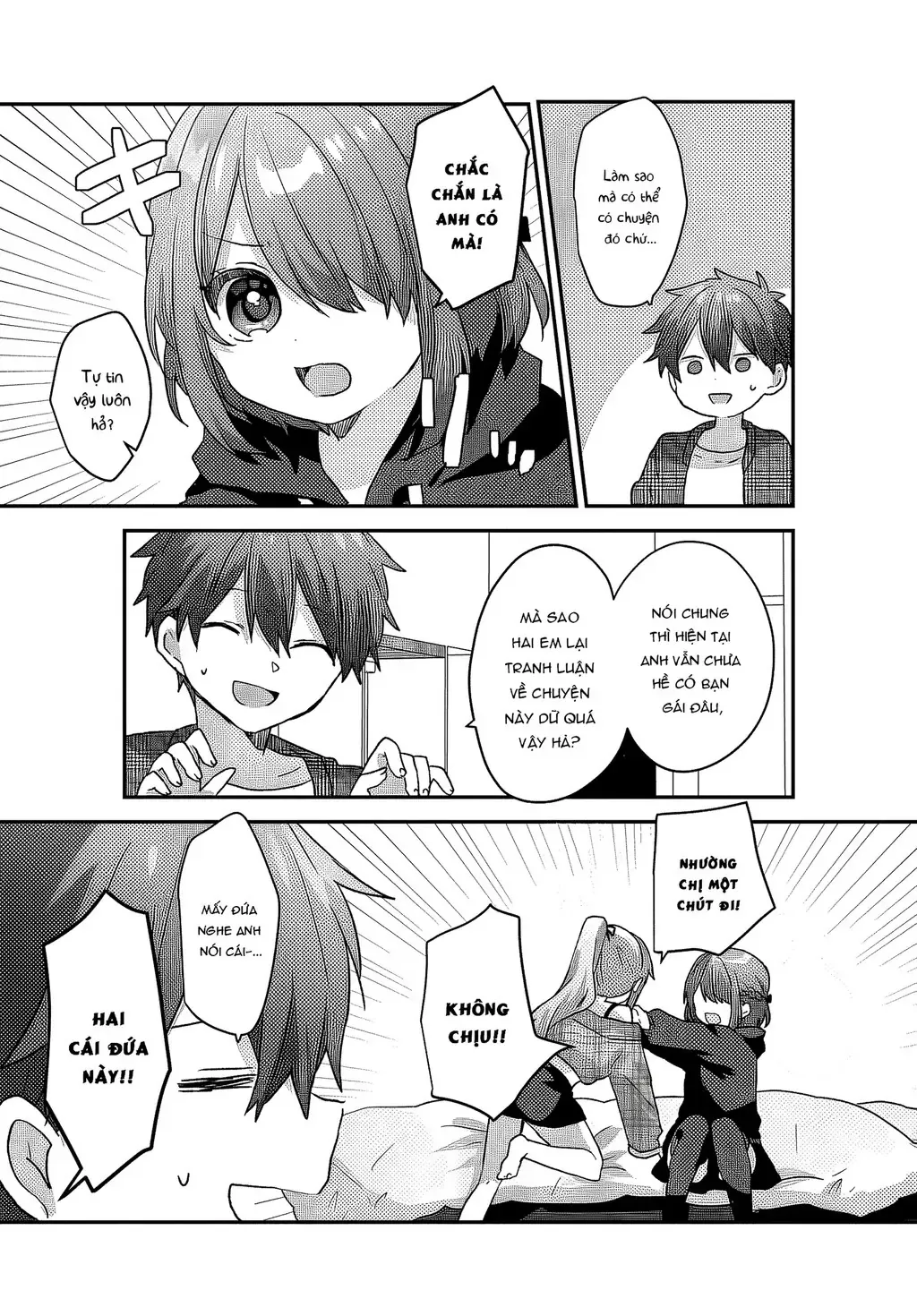 Ba Mỹ Nữ Mà Ai Cũng Đồn Trong Trường, Hóa Ra Là Những Cô Em Gái Thất Lạc Của Mình Sao. Chapter 2 - 16