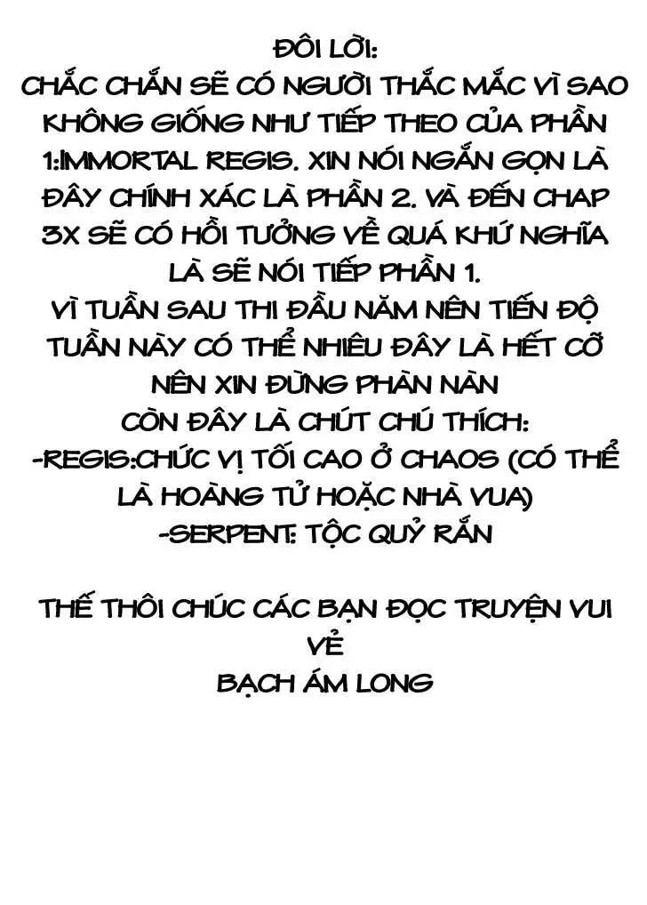 Cavalier Of The Abyss ( Hậu Truyện Immortal Regis) Chapter 1 - 2