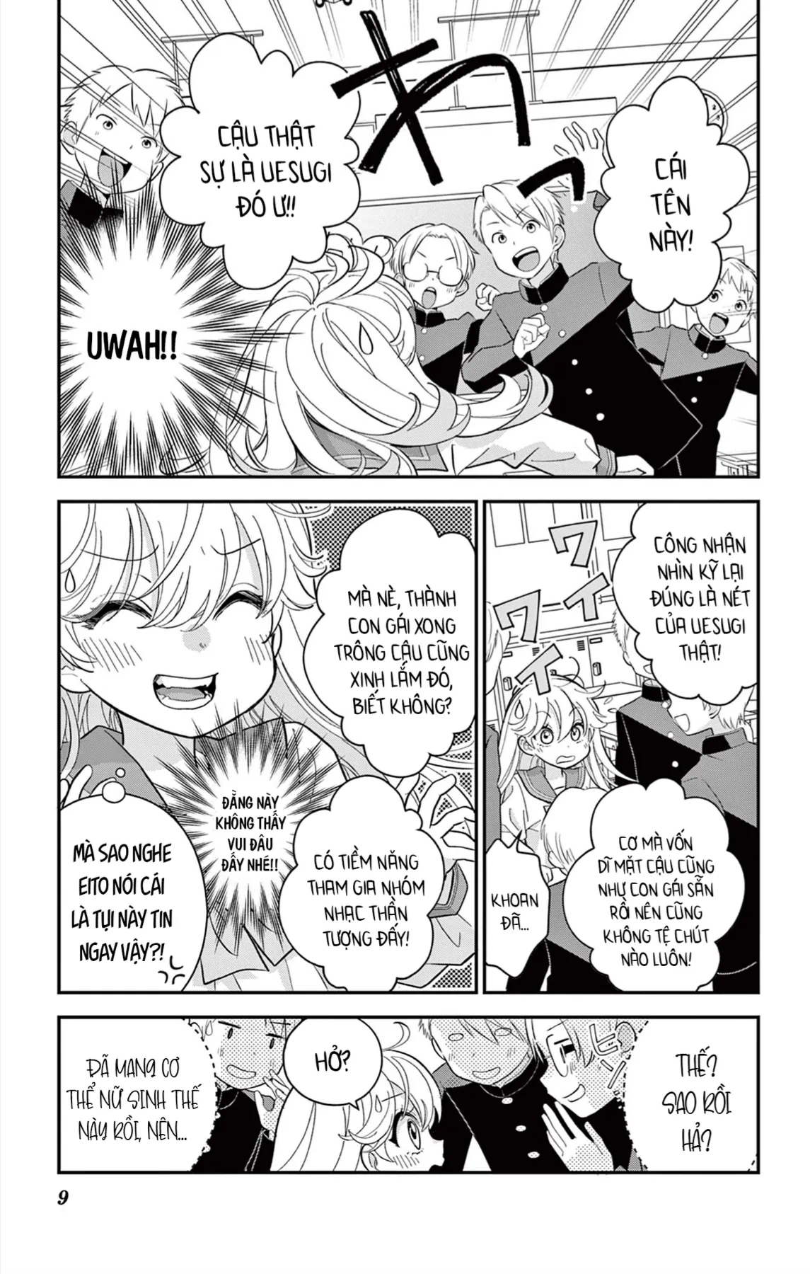Uesugi-Kun Không Muốn Làm Con Gái Nữa Chapter 4 - 9