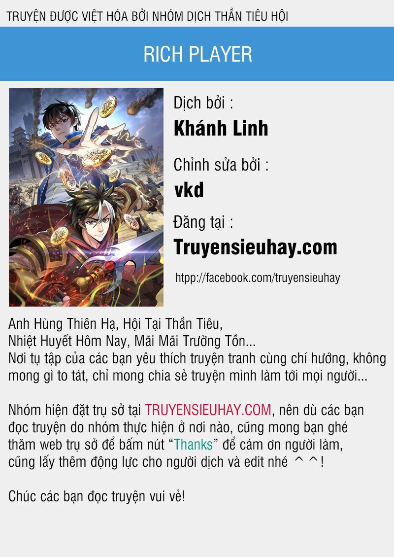 Rich Player - Người Chơi Khắc Kim Chapter 96 - 1