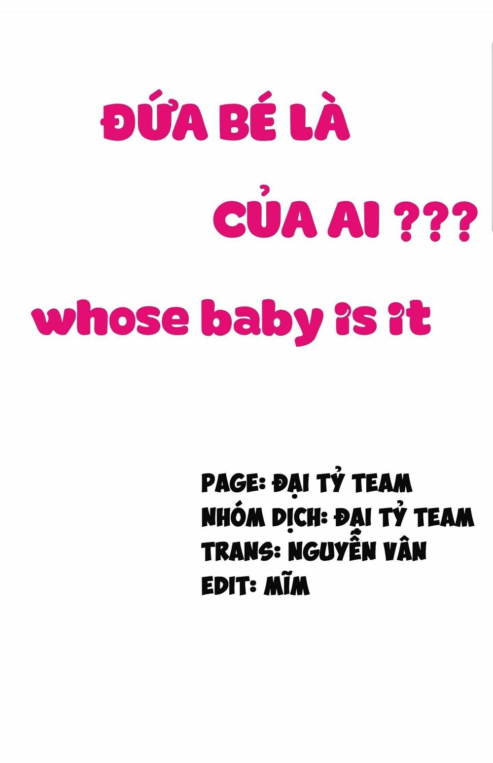 Đứa Bé Là Của Ai ???? Chapter 88 - 1