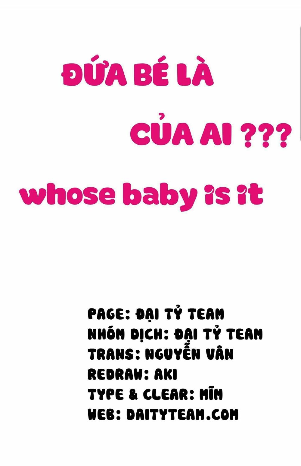 Đứa Bé Là Của Ai ???? Chapter 92 - 1