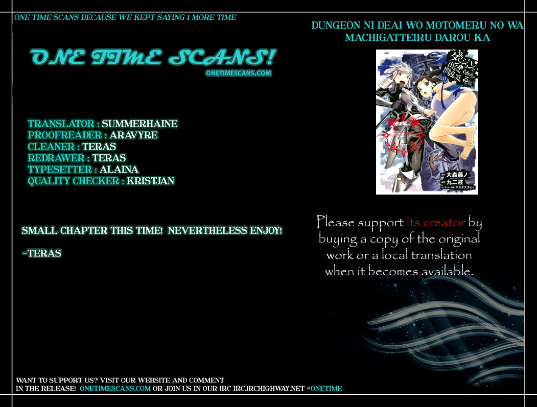 Dungeon Ni Deai O Motomeru No Wa Machigatte Iru Darou Ka Chapter 38 - 1