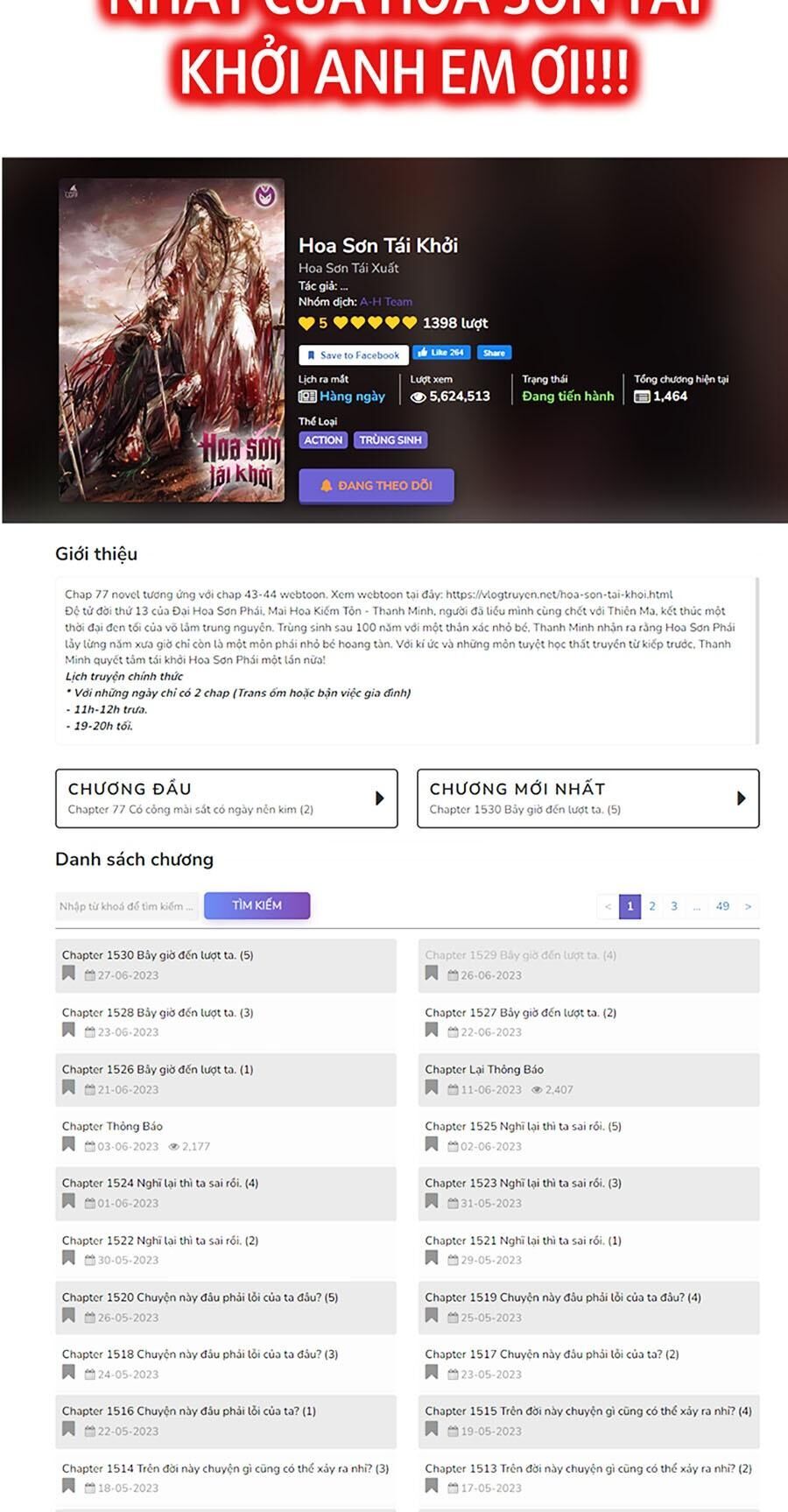 Hoa Sơn Tái Khởi Chapter 107 - 26