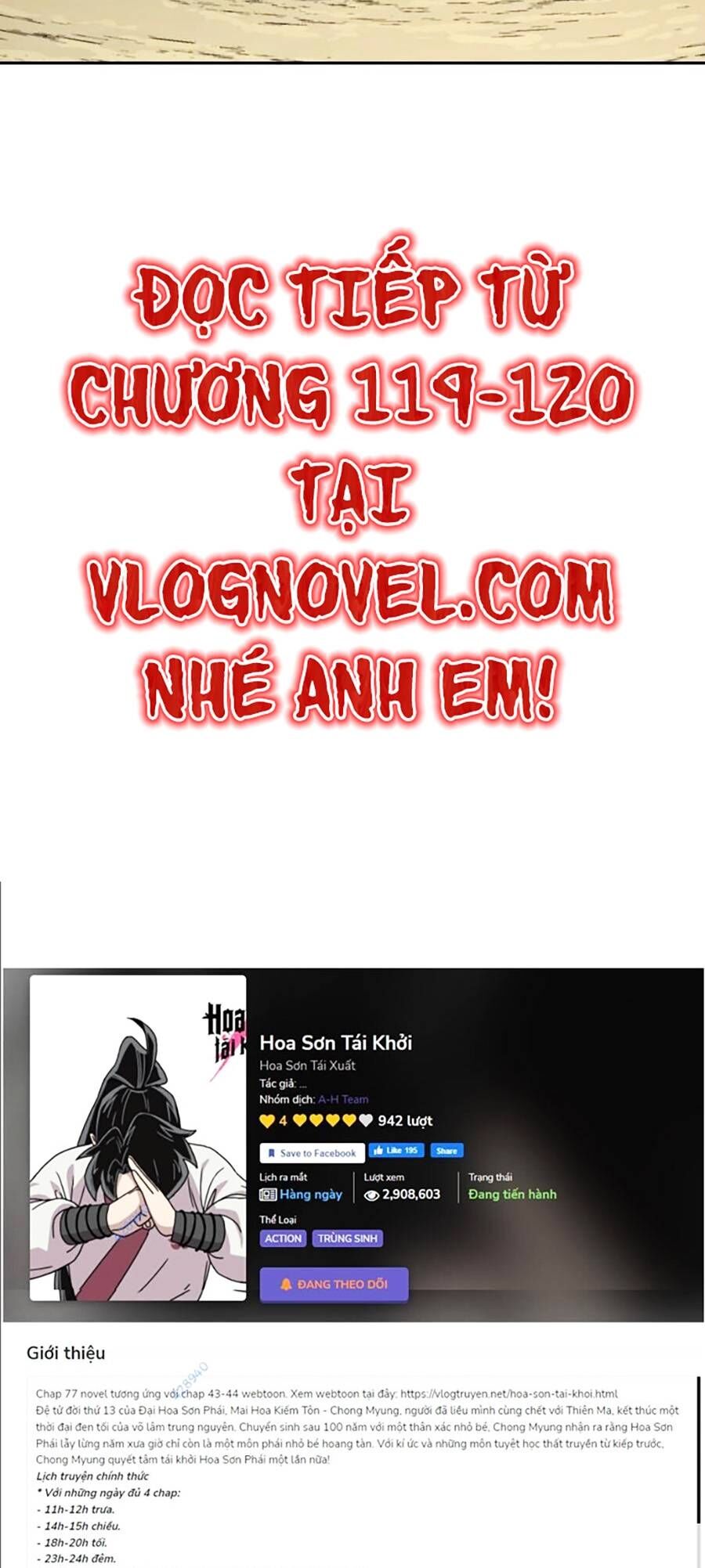 Hoa Sơn Tái Khởi Chapter 73 - 95